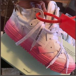 OFF White Sneakers .. Size 38 & 39 available.. White & Pink